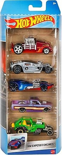 Hot Wheels 5 Car Pack - HW Exposed Engines