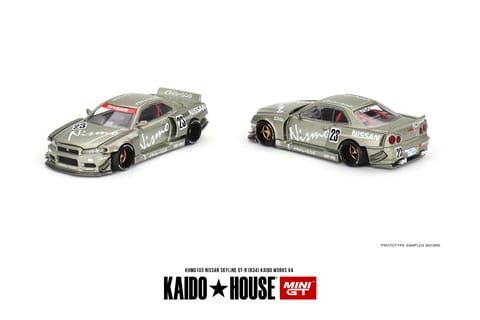 Mini GT Nissan Skyline GTR R34 Kaido Works V4