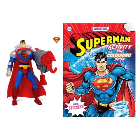 Funskool Capture Claw Superman & Superman Activity and Colouring Book Combo