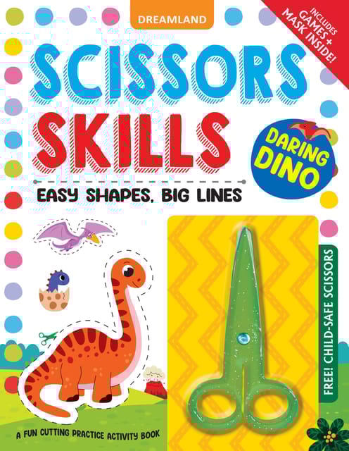 Dreamland Publications - Daring Dino Scissors Skills Activity Book