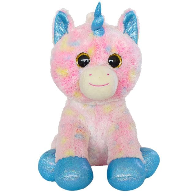 Mirada Plush Stuffed Tie Dye Pink Cute Unicorn Soft Toy - 42cm
