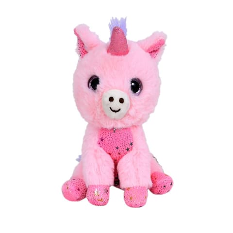 Mirada Glitter Eye Unicorn Pink Foil - 18 cm