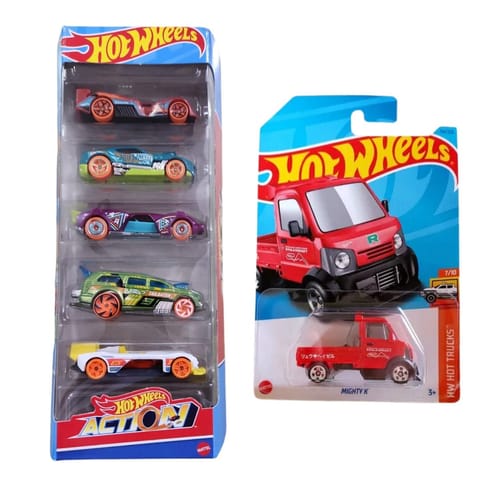 Hot Wheels Mighty K & HW Action 5 Car Pack