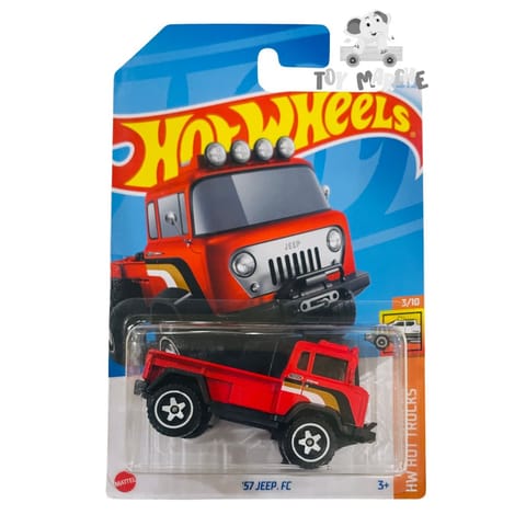 (Card Damaged) Hot Wheels HW Hot Trucks '57 Jeep FC