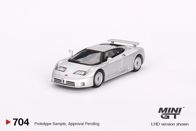 Mini GT Bugatti EB110 GT Grigio Chiaro
