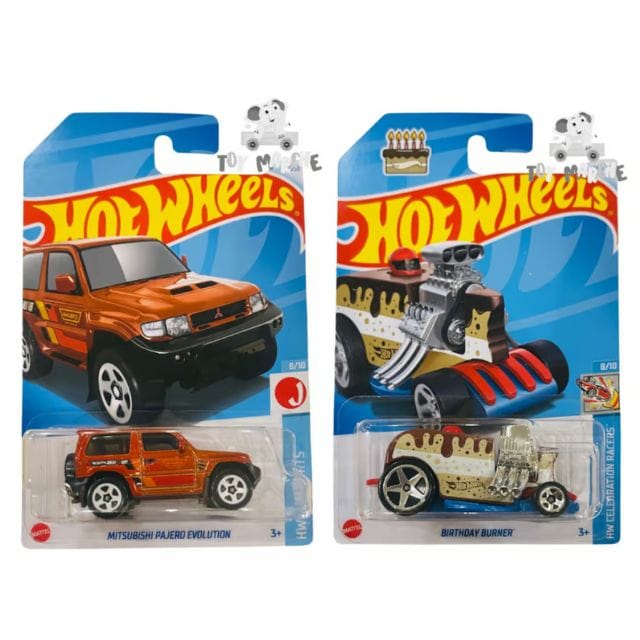Hot Wheels Mitsubishi Pajero Evolution & Birthday Burner
