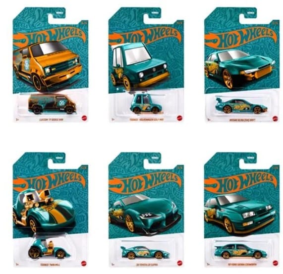 Hot Wheels 56th Anniversary - 6 car set