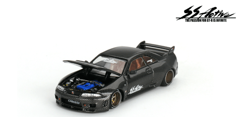 Mini GT Kaido House Nissan Skyline GT-R (R33) Active Carbon R