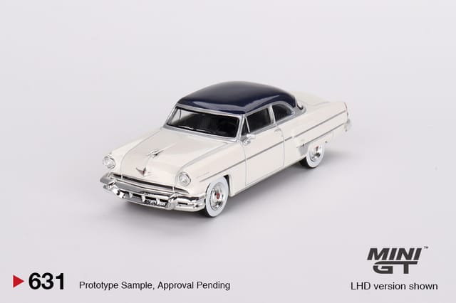 Mini GT Lincoln Capri 1954 Arctic White Atlantic Blue