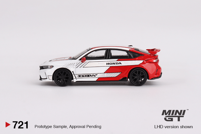 Mini GT Honda Civic Type R2 2023 PAce Car White