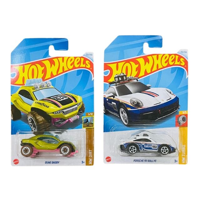 Hot Wheels HW Dirt Dune Daddy And HW Turbo Porsche 911 Rallye