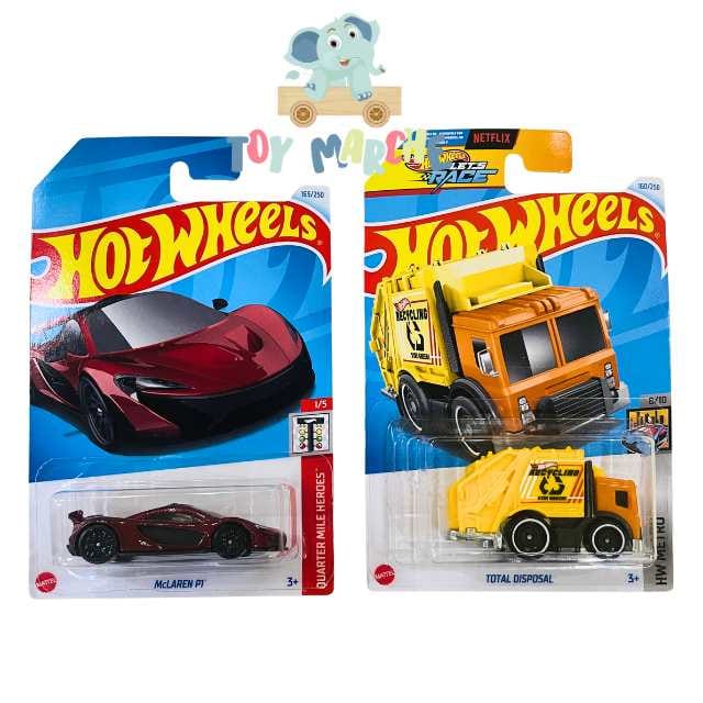 Hot Wheels HW Metro Total Disposal And Quarter Mile Heroes McLaren P1