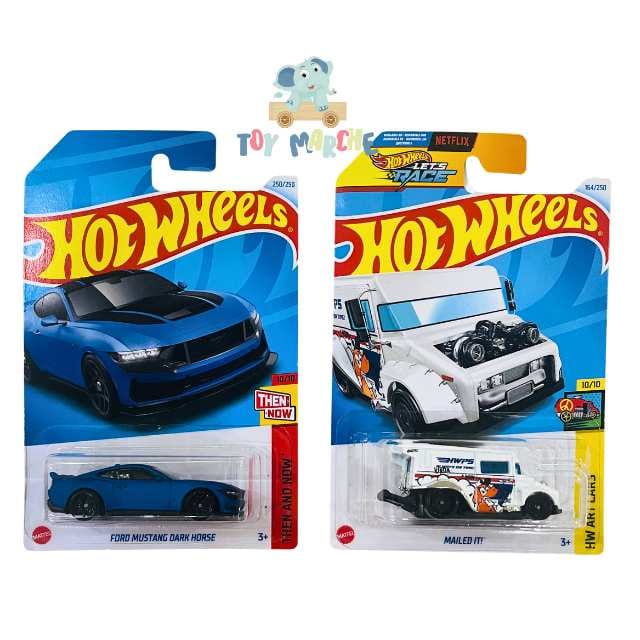 Hot Wheels Then And Now Ford Mustang Dark Horse And HW Art Cars Mailed It!