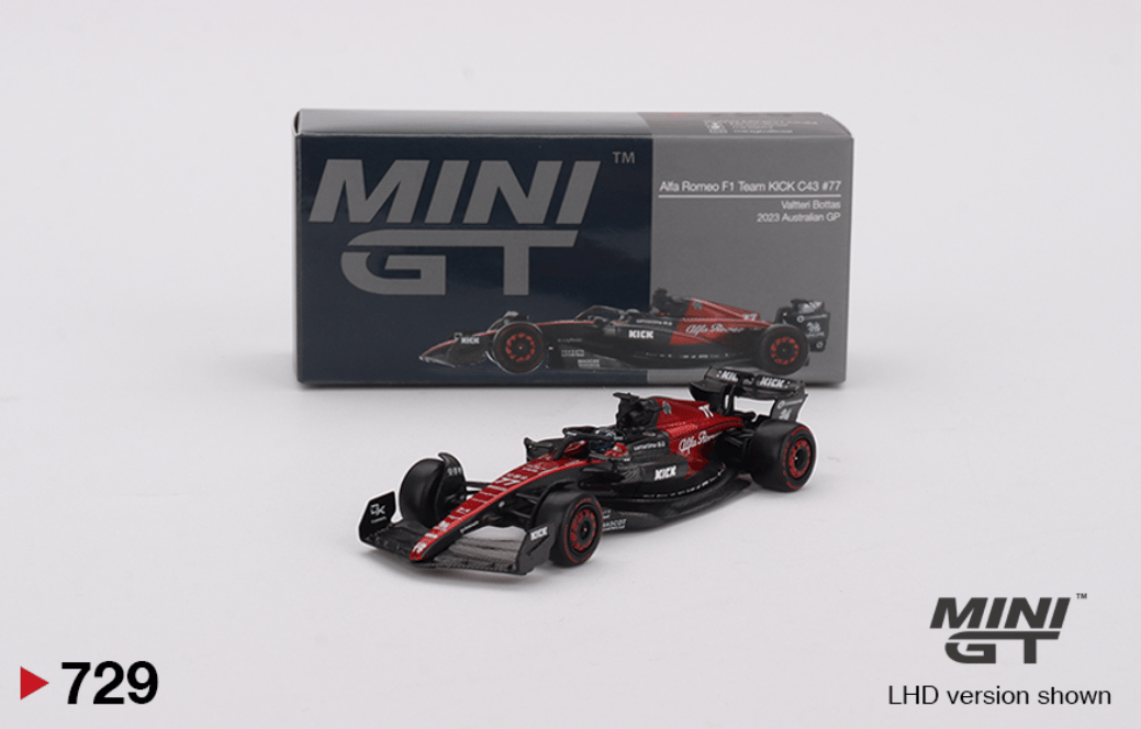 Mini GT Alfa Romeo F1 Team KICK C43 #24 - 2023 Australian GP