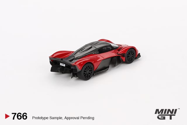 Aston Martin Valkyrie, Hyper Red 1:64 Diecast Model Car By Mini GT