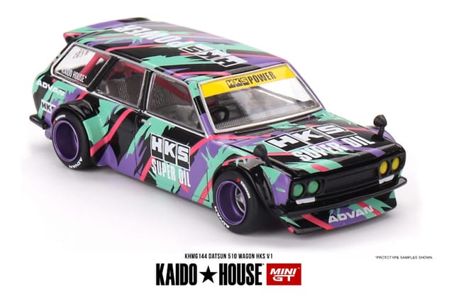 Mini GT Kaido House Datsun 510 Wagon HKS V1