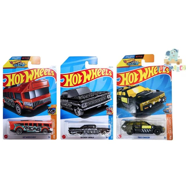 Hot Wheels Track Dwagon, '59 Chevy Impala And Hot Wheels High