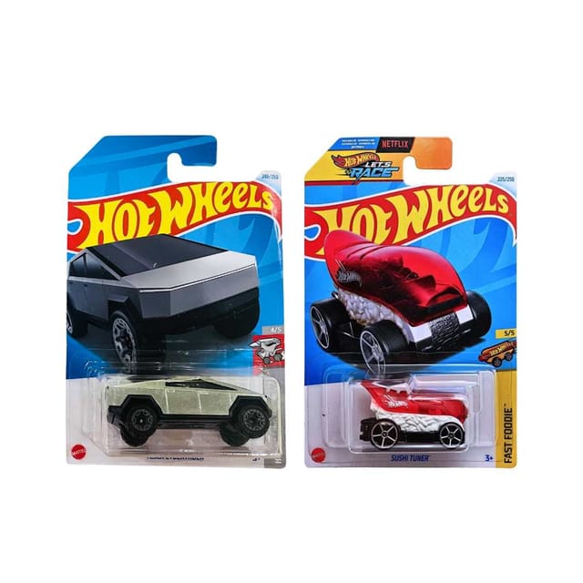 Hot Wheels Tesla Cybertruck And Sushi Tuner