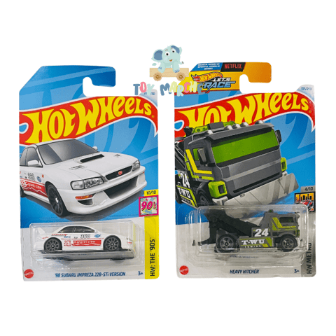 Hot Wheels '98 Subaru Impreza 22B-STi Version And Heavy Hitcher