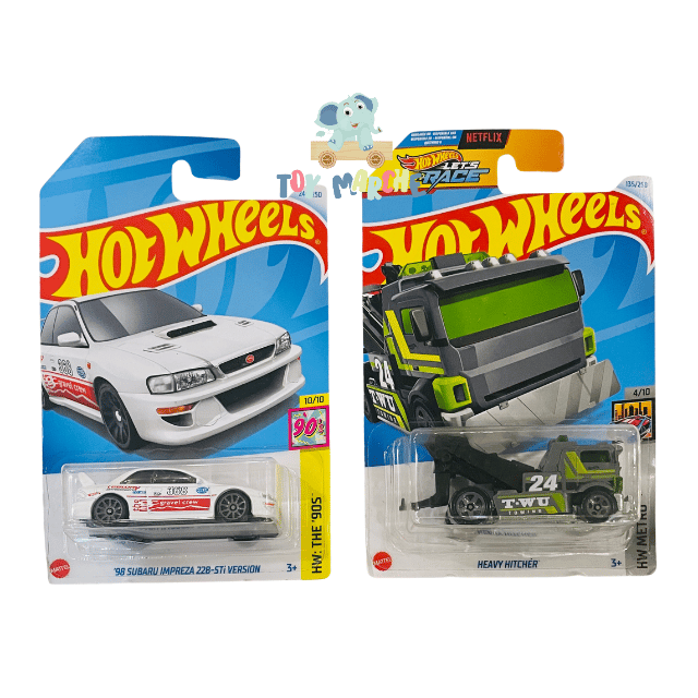 Hot Wheels '98 Subaru Impreza 22B-STi Version And Heavy Hitcher