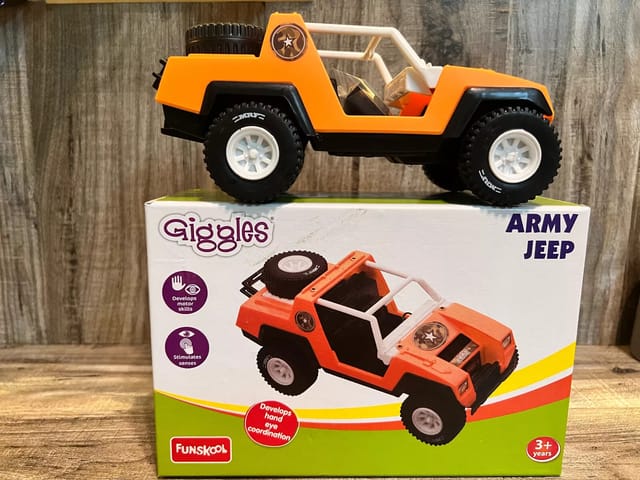 Funskool  Giggles Army Jeep (Orange)