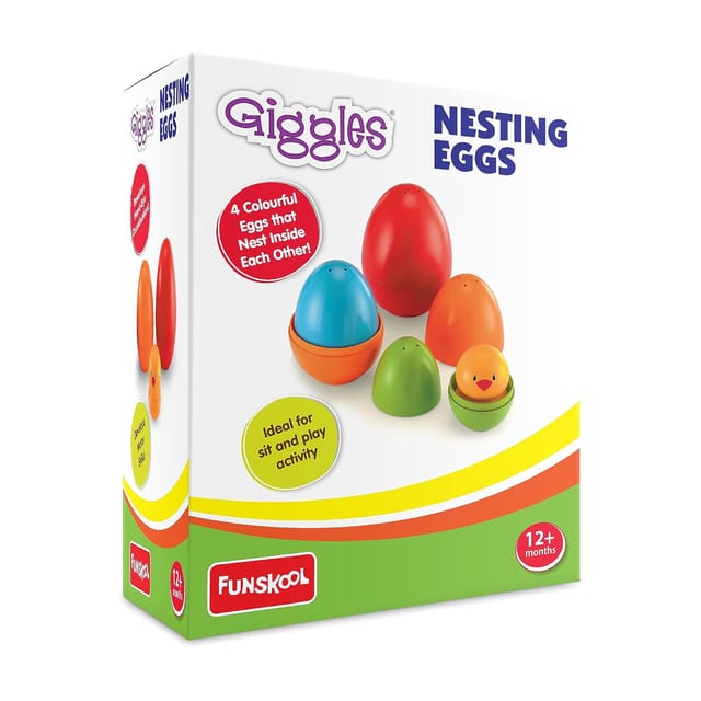 Funskool  Giggles Plastic Eggs Nesting