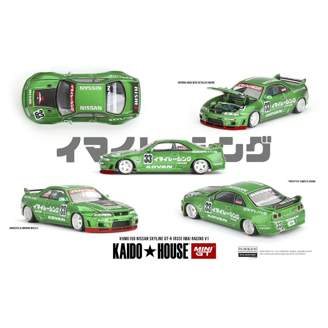 Mini GT Kaido House #150 Nissan Skyline GT-R (R33) Imai