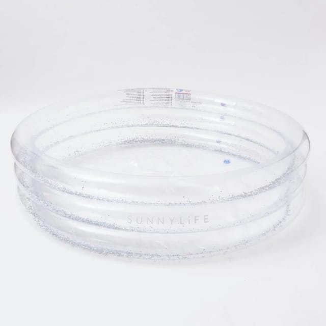 SUNNYLiFE Inflatable Transparent Glitter Pool