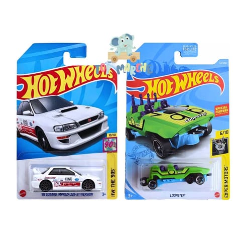 Hot Wheels 98 Subaru Impreza 22B Sti Version And Loopster