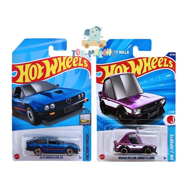 Hot Wheels Alfa Romeo GTV6 3.0 And Nissan Skyline 2000GT R LBWK