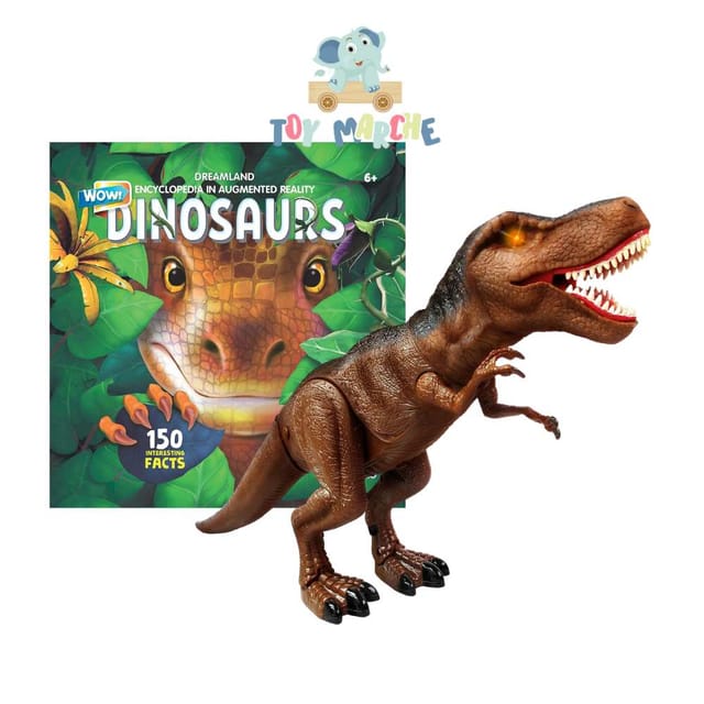 Dragon-i Dinosaurs Mighty Megasaur Walking & Roaring T-Rex And Dinosaurs Wow Encyclopedia in Augmented Reality