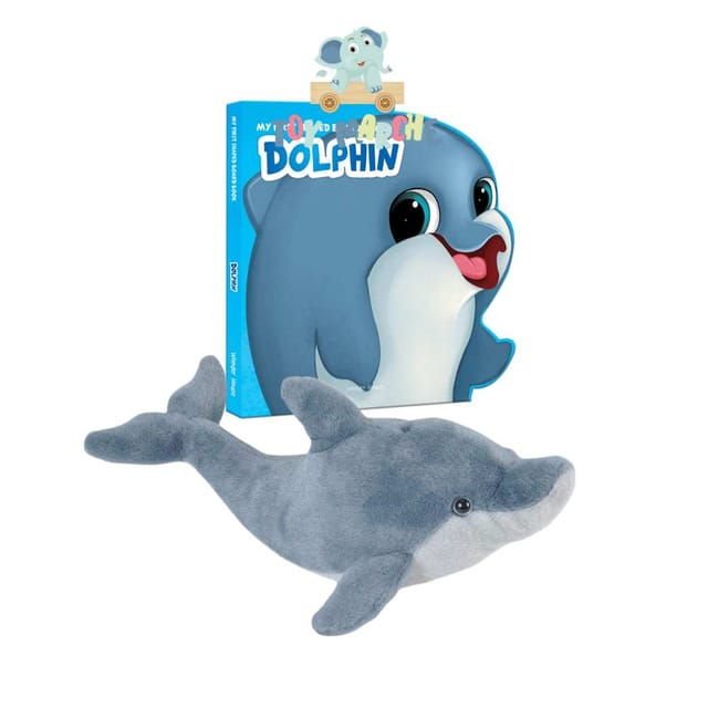 Wild Republic Cuddlekins Mini Dolphin 8 Inches And My First Shaped Board Book Dolphin
