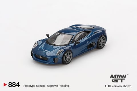 Mini GT 884 Jaguar C-X75 Blue
