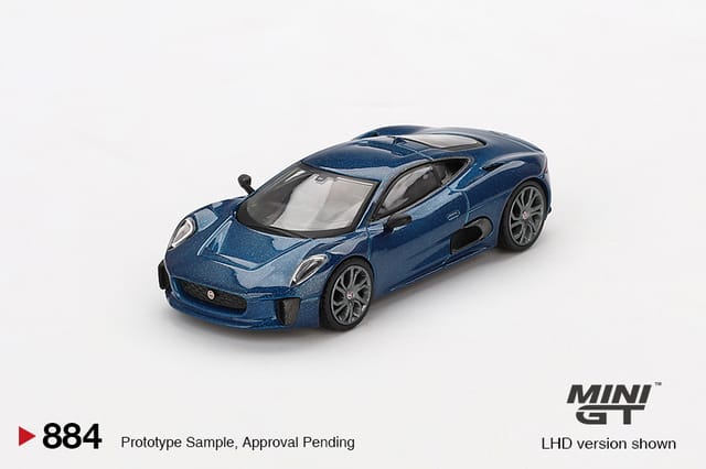 Mini GT 884 Jaguar C-X75 Blue