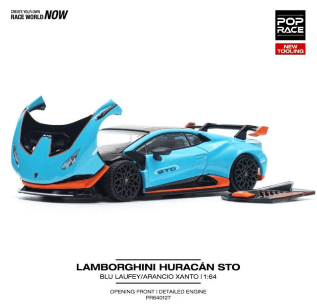 POP Race Lamborghini Huracan STO Blu Laufey PR640110