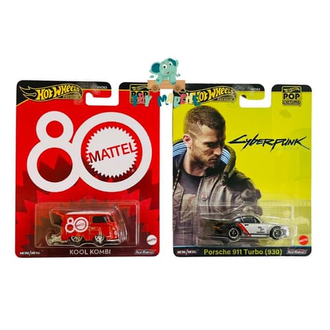 Hot Wheels Pop Culture CyberPunk Porsche 911 Turbo (930) And Kool Kombi