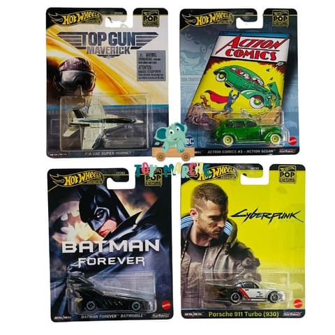Hot Wheels 2025 Pop Culture Set of 4 Cars