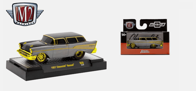 M2 Machines Diecast R28 - 1957 Chevrolet Nomad Superchase