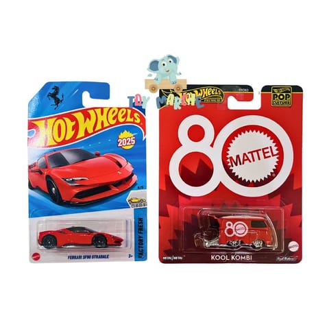 Hot Wheels Ferrari SF90 Stradale And Pop Culture Kool Kombi