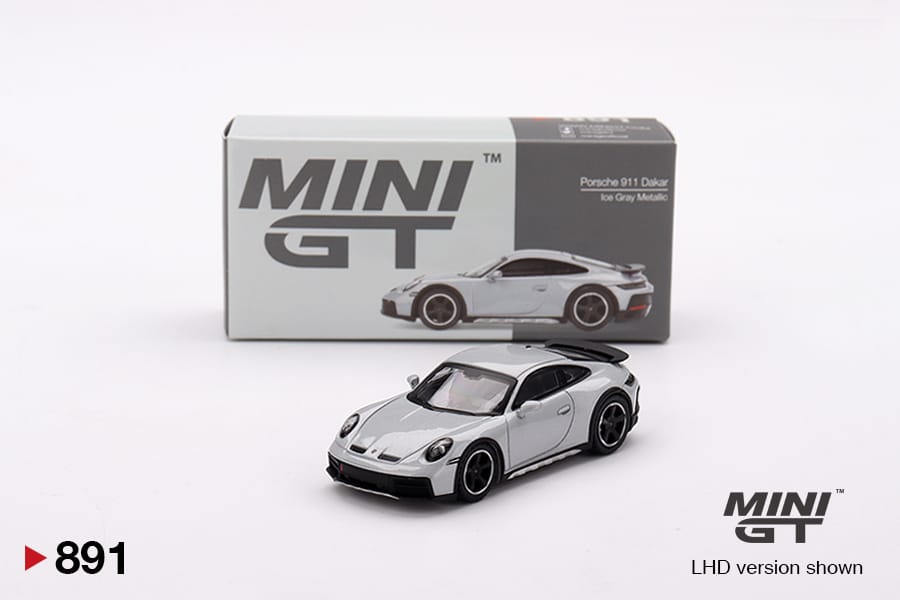 Mini GT 891 Porsche 911 Dakar Ice Gray Metallic