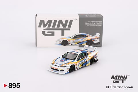 Mini GT 895 LB-Super Silhouette Nissan S15 SILVIA #555 2023 Formula Drift Japan