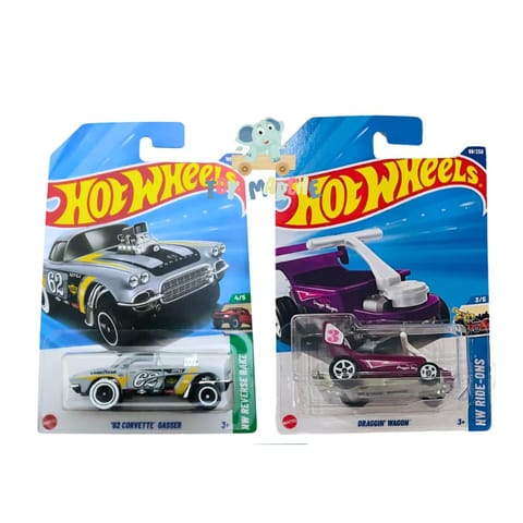 Hot Wheels '62 Corvette Gasser And Draggin' Wagon
