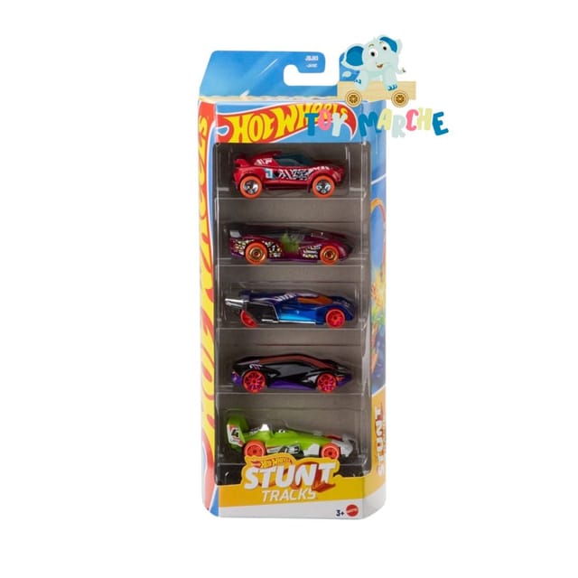 Hot Wheels 5 Car Pack - Stunt Tracks