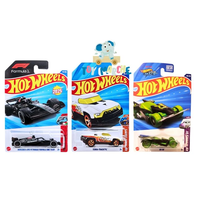 Hot Wheels Mercedes AMG Petronas Formula One Team, Terra Tracktyl And RD-06