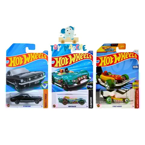 Hot Wheels '67 Mustang, Monteracer And Street Wiener
