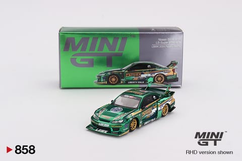Mini GT 858 Nissan LB-Super Silhouette S15 SILVIA LBWK 2024 Fausto Racing