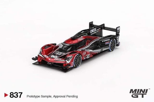 Mini GT 837 Acura ARX-06 GTP #40 Wayne Taylor Racing with Andretti 2024 IMSA Sebring 12Hrs Winner