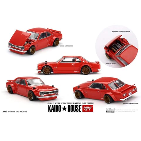 Mini GT Kaido House 175 Nissan Skyline 2000GT-R Kaido Street V1