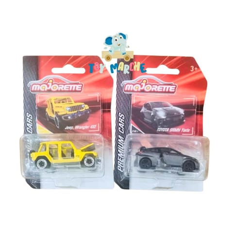 Majorette Premium Cars Jeep Wrangler 4XE And Toyota GRMN Yaris