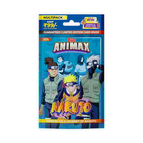Topps Match Attax Animax 2024 Official Naruto Collectible Card Game Flow Pack of 20 Cards